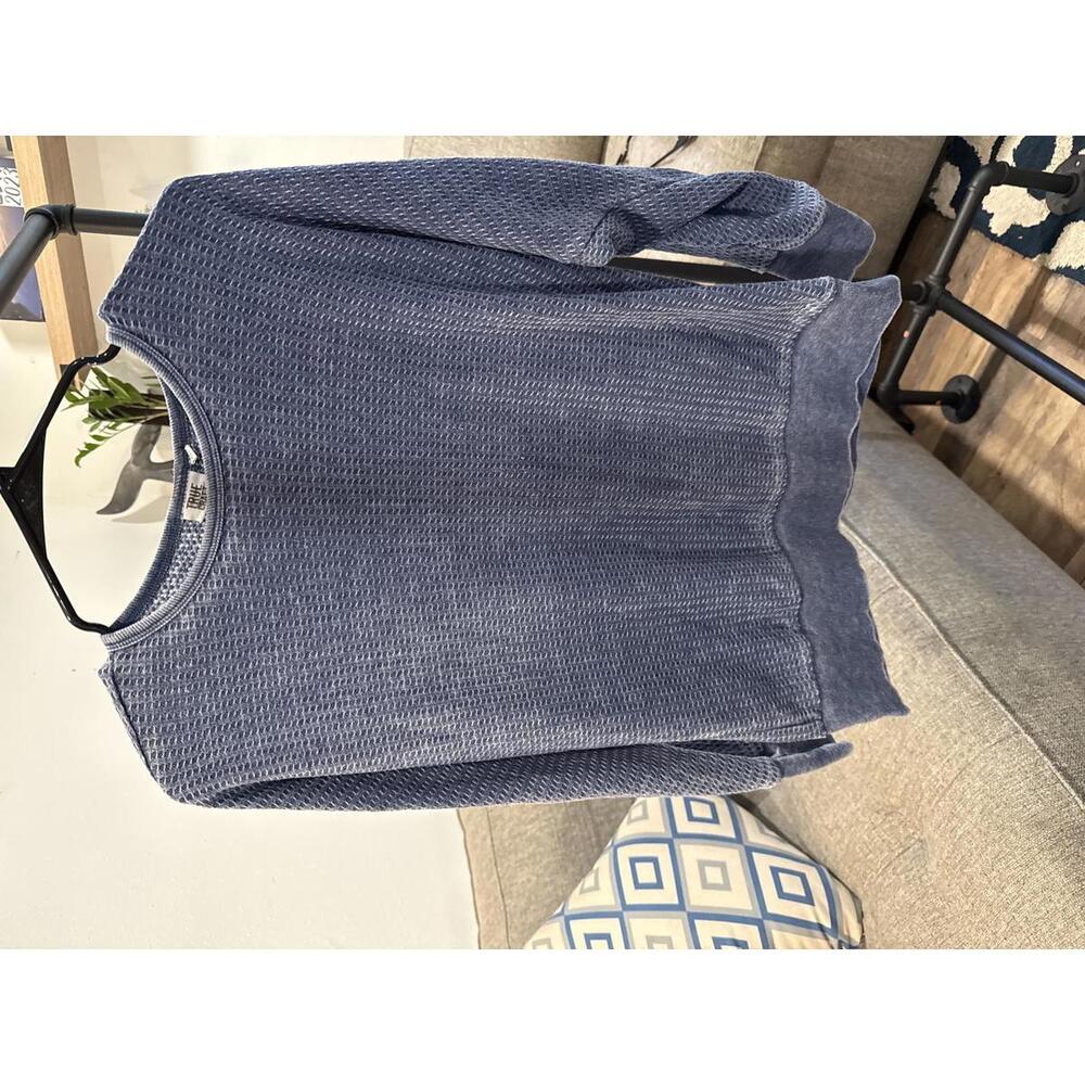 True Craft Cozy Waffle Knit Sweatshirt - Size M